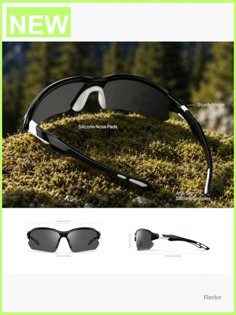 3 Pack Polarized Sports Sunglasses for Running Cycling Driving